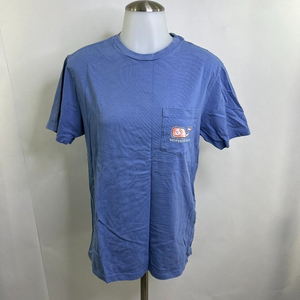 Vineyard Vines T Shirt XS Unisex Blue Lobster Pink Whale Logo Pocket Tee Used, s